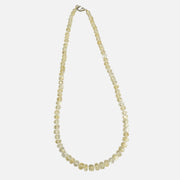 Citrine Necklace: Oval Beads 1 Layer with Pearl Love Rocks Necklace